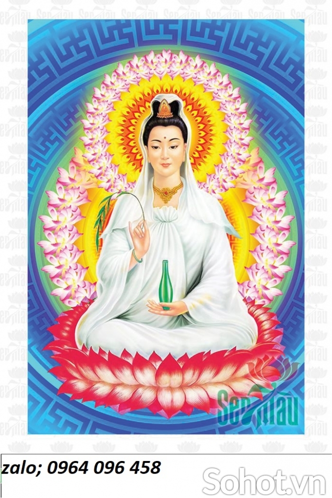 Tranh gạch 3d phật quan âm - NCV44
