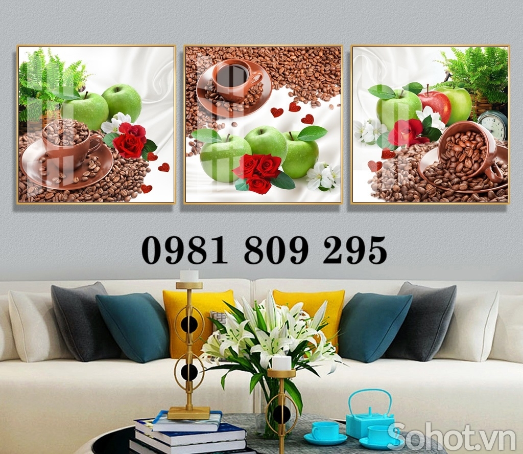 Tranh gạch ốp tường bếp trang trí 3d HDH939