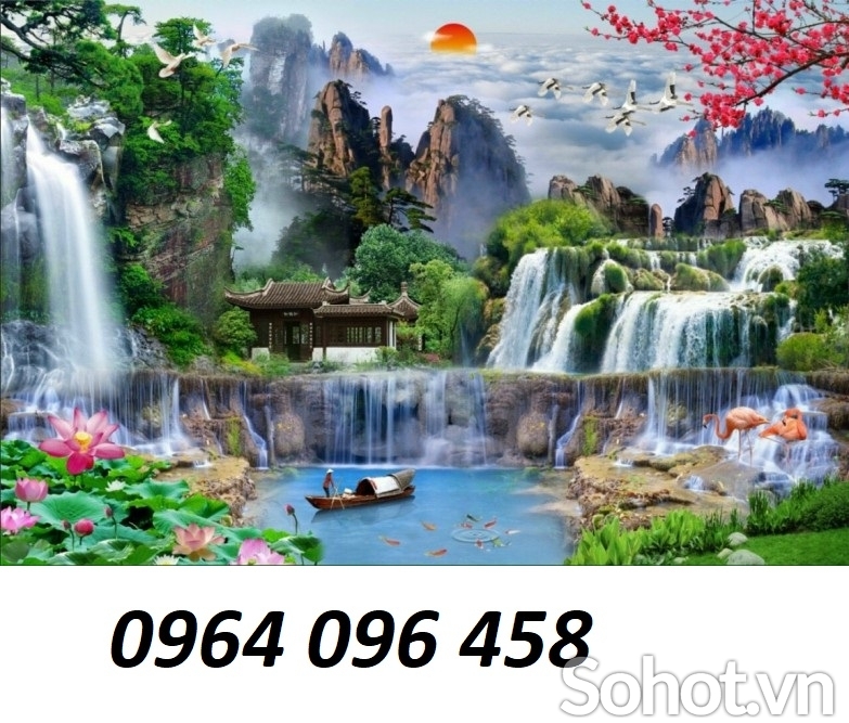 Tranh cảnh đồng quê - tranh gạch 3d cảnh đồng quê - HSS2