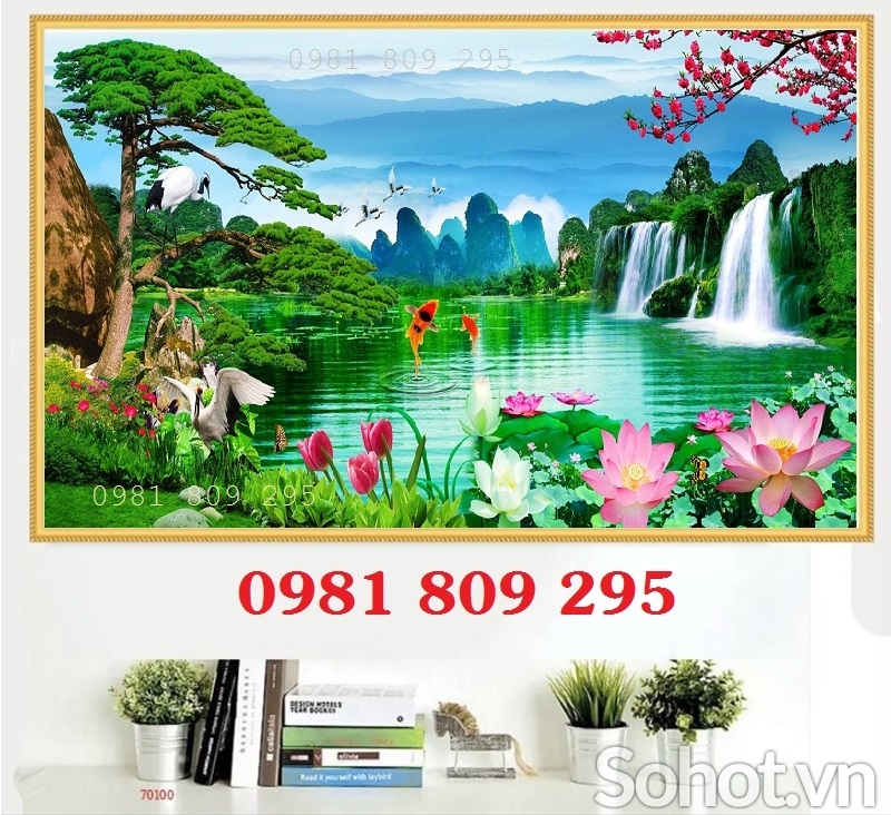 Gạch trang trí sơn thủy 3d HP5656