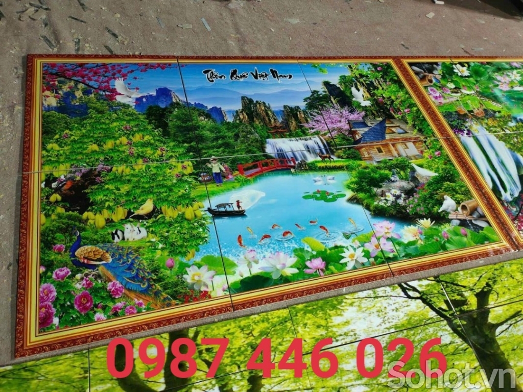 Gạch tranh tường 3d HP5845
