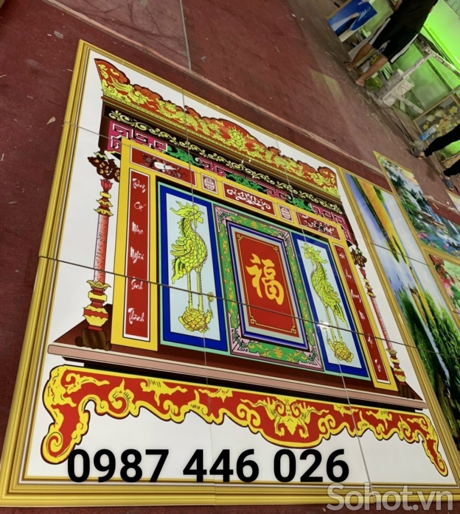 Tranh ban thờ, gạch tranh 3d