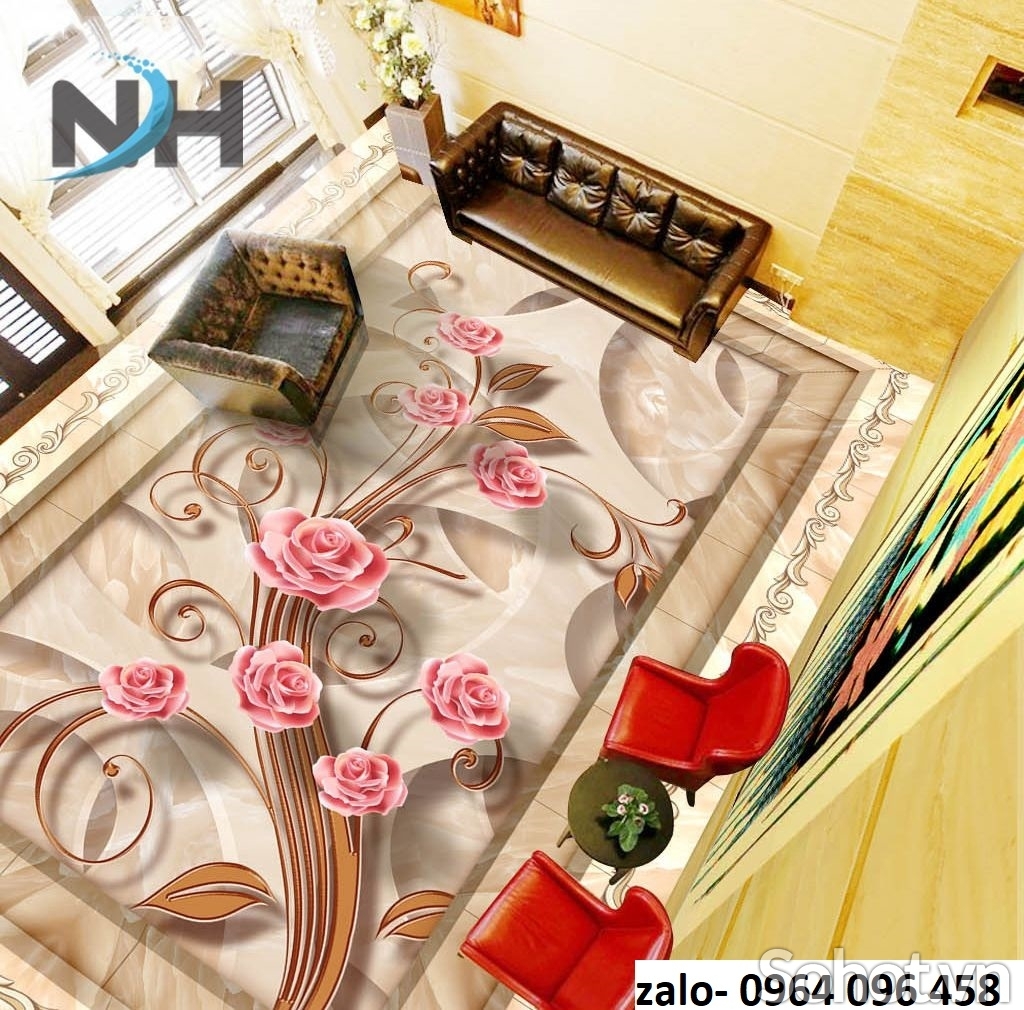 Gạch thảm hoa lát sàn 3d - CMNN05