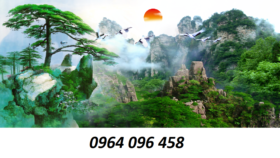 Tranh gạch 3d phong thủy mệnh mộc - DCNN84
