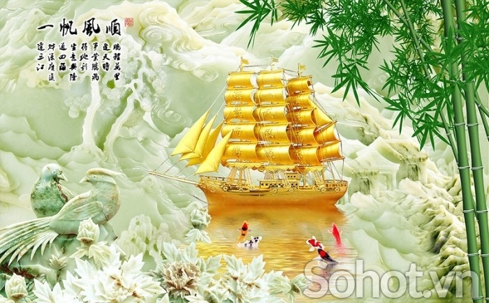 Tranh gạch 3d trang trí phòng khách - CCX22