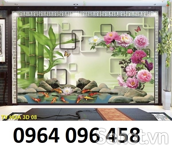 Tranh gạch 3d trang trí phòng khách đẹp - PUY65