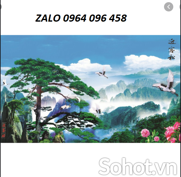 Tranh gạch 3d mây núi - SVBN96