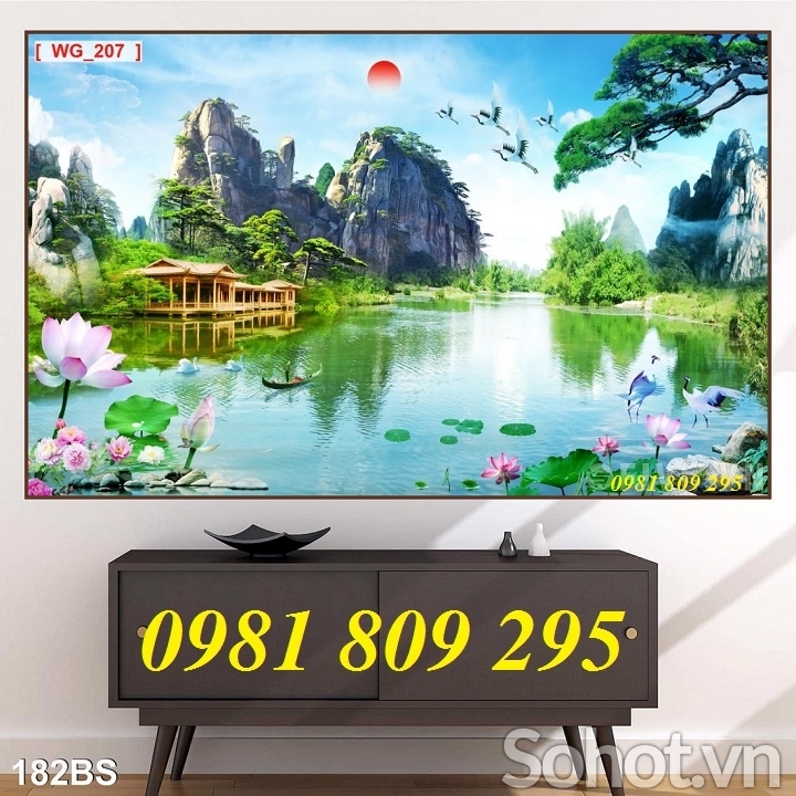 Gạch tranh , gạch ốp tường trang trí phòng khách