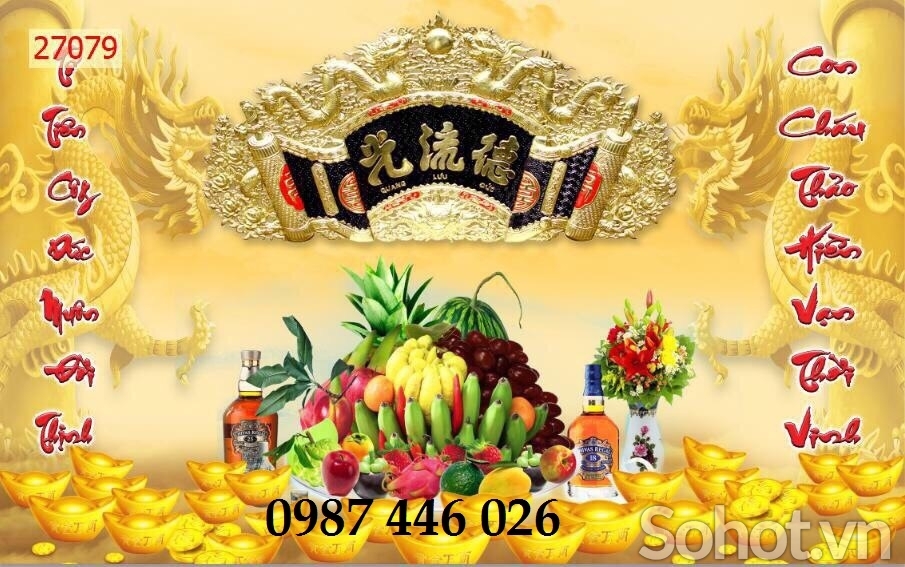 Gạch tranh phòng thờ HP9244