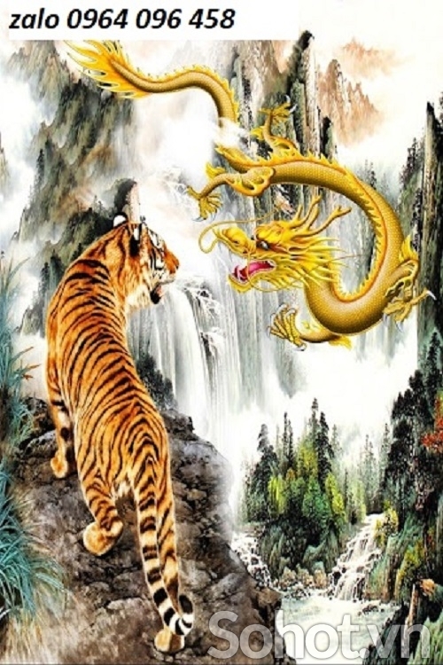 Tranh gạch 3d hổ rồng - NNV33
