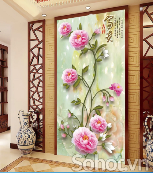 Tranh gạch hoa hồng 3d - 8322SC
