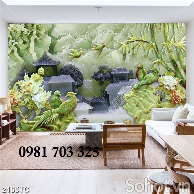 Tranh gạch sứ ngọc 3D đẹp