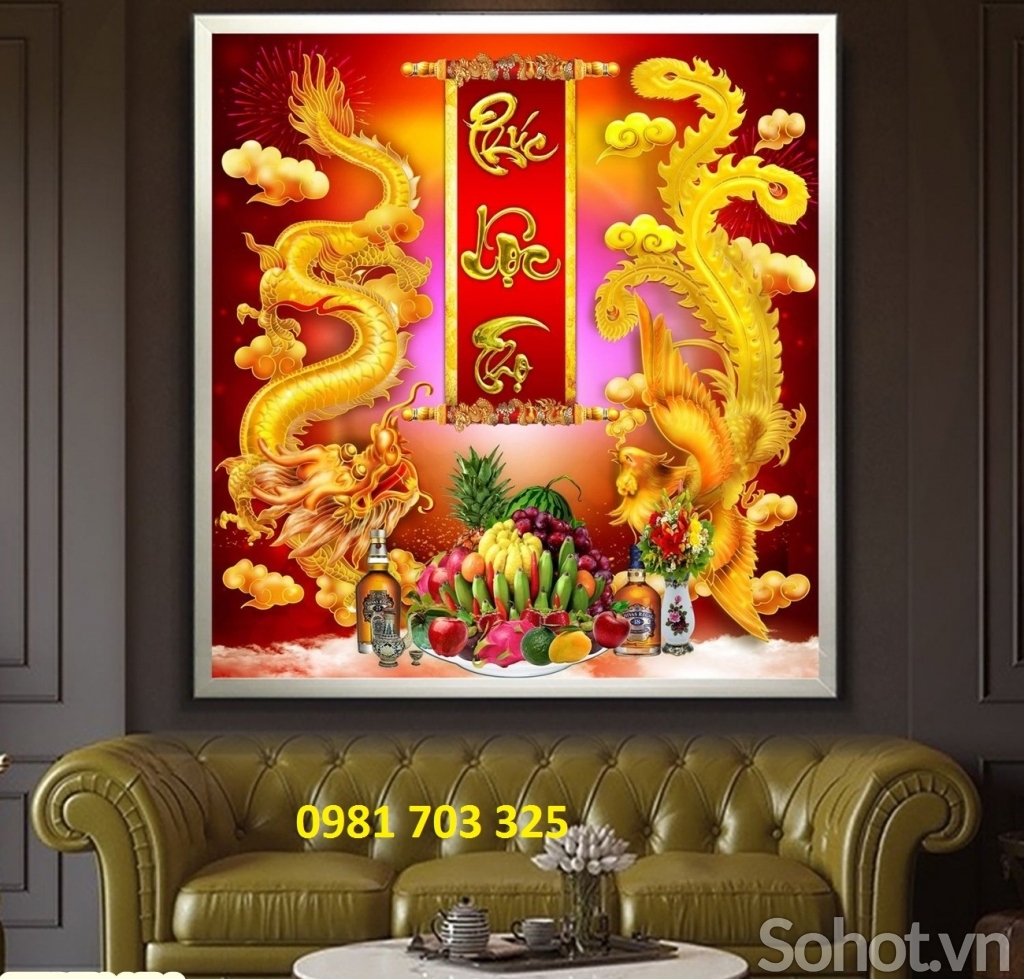 tranh gạch ốp tường, tranh phòng thờ