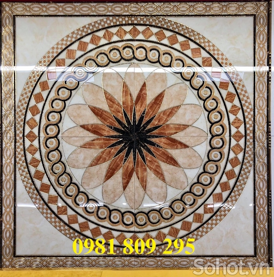 Thảm gạch hoa văn vuông đẹp HN8332