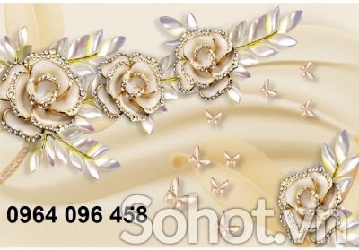 Tranh gạch 3d trang trí phòng khách - SJKM8