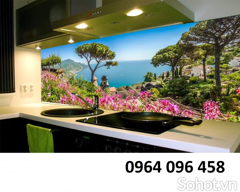 kính 3d ốp bếp - MD21
