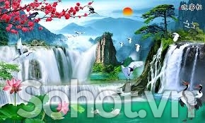 Tranh gạch 3d ốp tường phong cảnh đẹp - 322XD