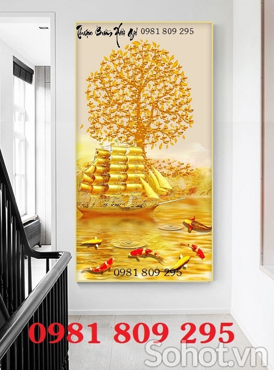 Gạch tranh cây tiền vàng hg9
