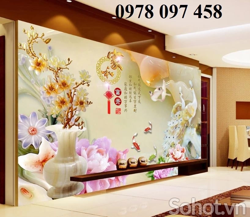 Gạch tranh ốp phòng đẹp