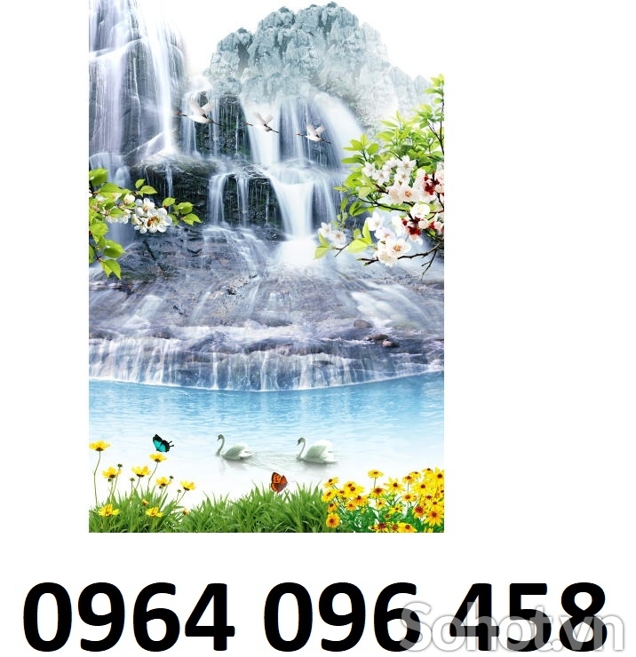 Gạch tranh 3d ốp tường ngoài trời - DVN43