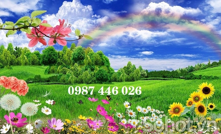 Tranh gạch men phong cảnh tường 3d đẹp HP243