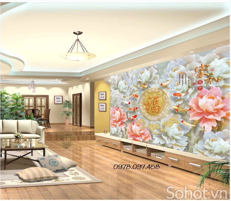 Tranh gạch hoa sứ