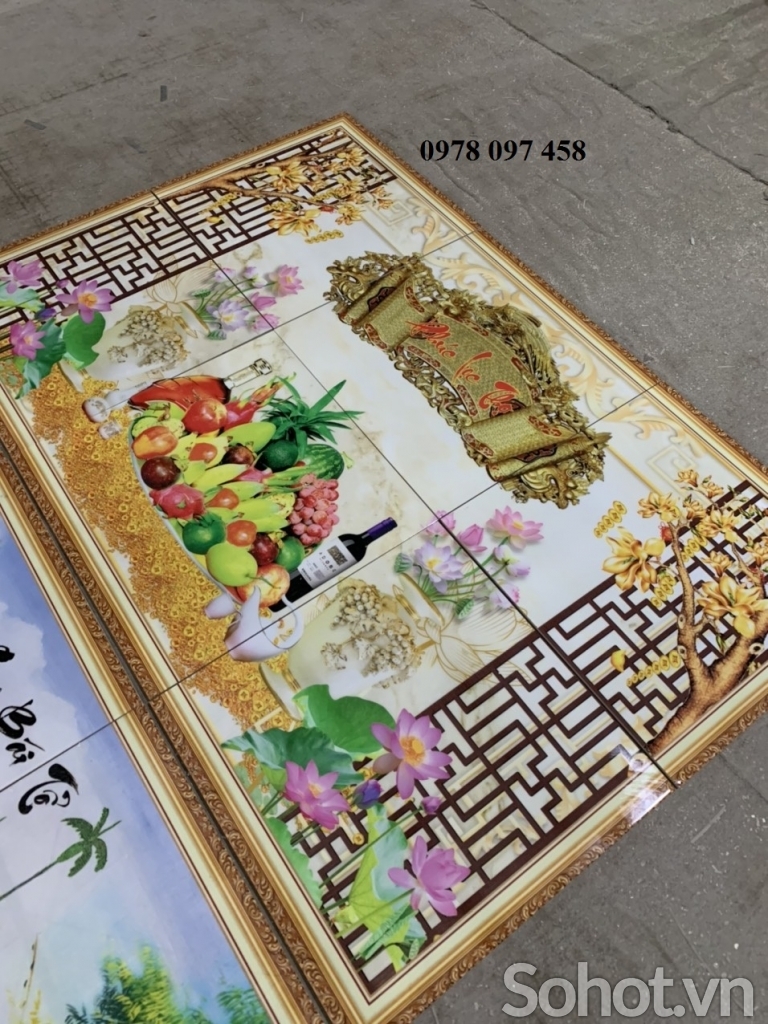 Tranh phòng thờ- tranh gạch men