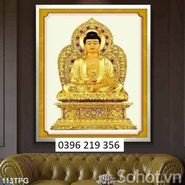 Tranh gạch - Gạch tranh 3d Phật Giáo phong thuỷ