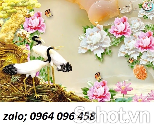 Tranh gạch 3d men sứ ngọc - GNN65