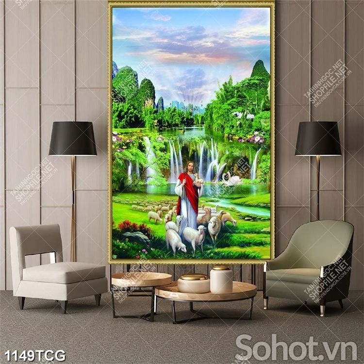 Gạch tranh công giáo 3d