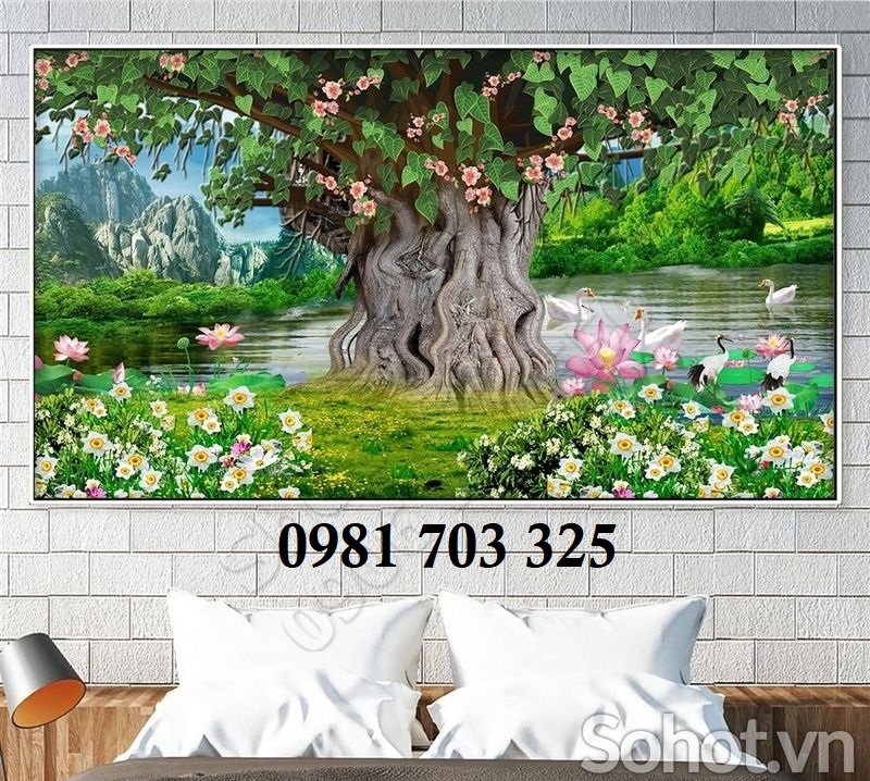 Gạch tranh 3D phật pháp
