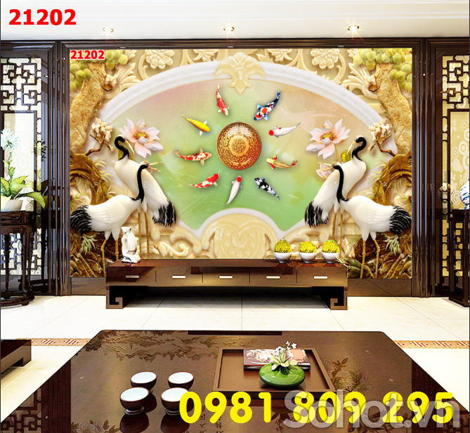 Gạch trang trí 3d sứ ngọc