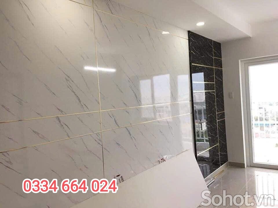 Ốp tường nhựa vân đá PVC