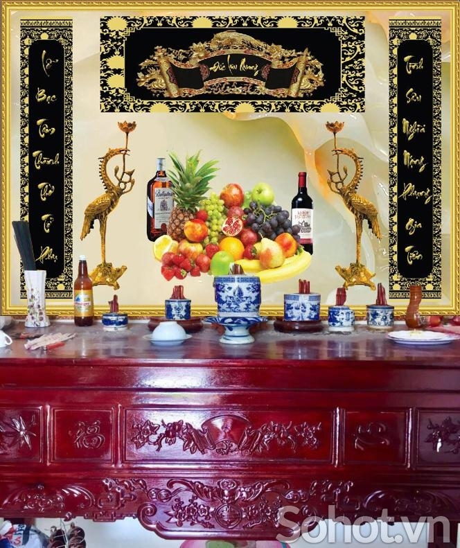 Tranh ốp tường phòng thờ