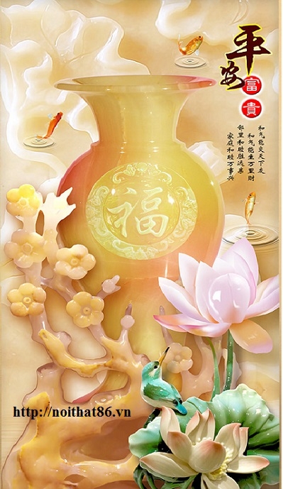 Gạch tranh hoa mẫu đơn HP9283