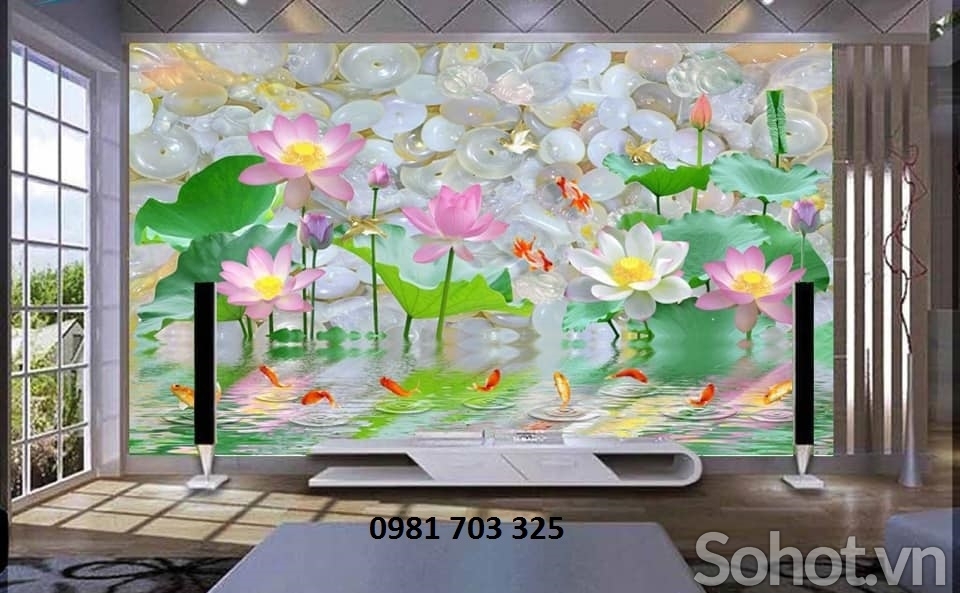 tranh 3D sứ ngọc cao cấp