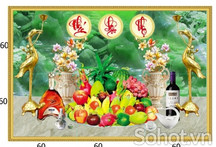 Tranh gạch 3d măm ngủ quả - NXC42