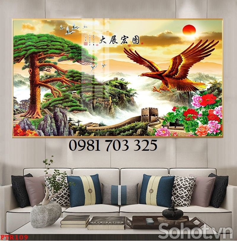 Tranh gạch hổ 3D đẹp