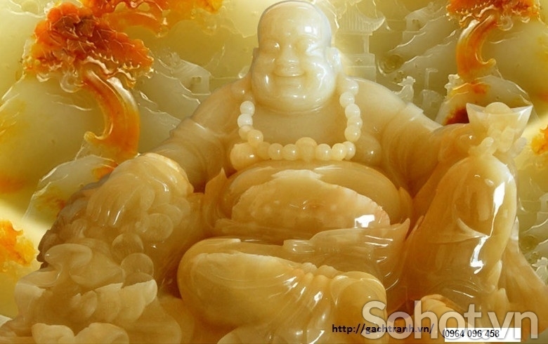 Tranh gạch 3d ốp tường thần tài - 199CV