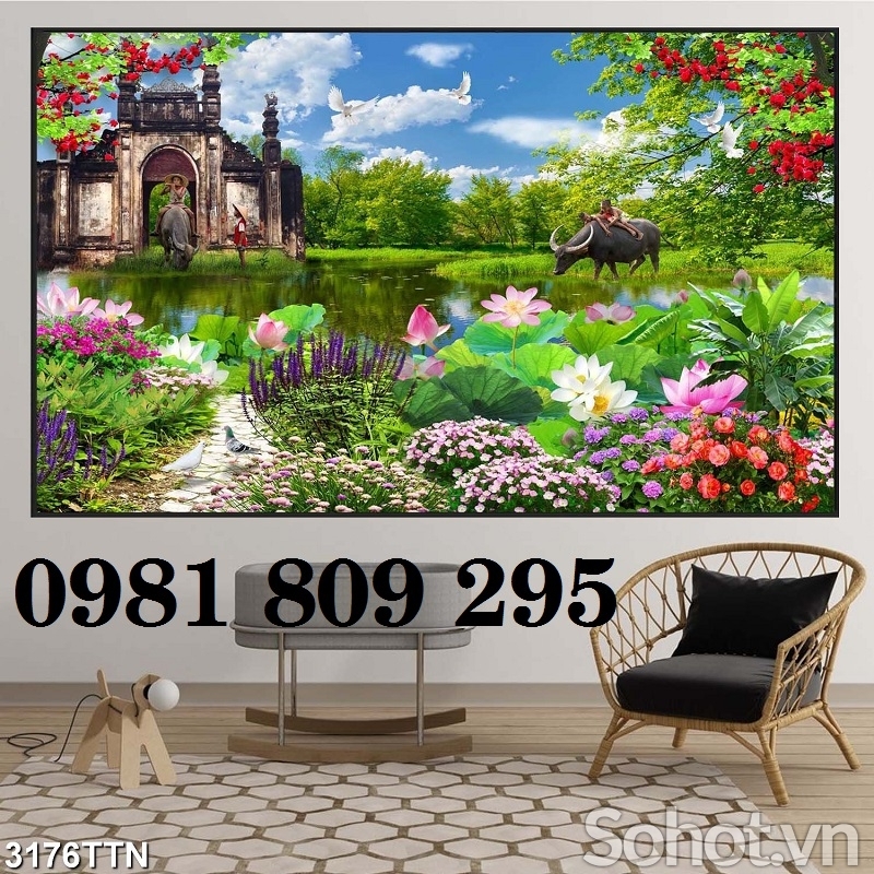 gạch tranh phong cảnh