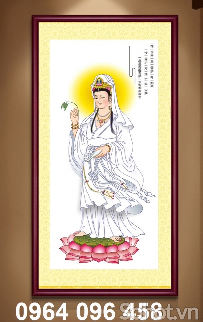 Tranh phật - tranh gạch 3d phật phòng thờ - GDX322