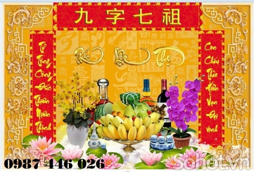 Tranh gạch ban thờ