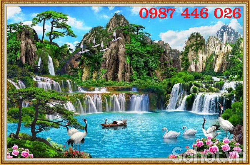 Tranh gạch men phong cảnh thiên nhiên HP7232