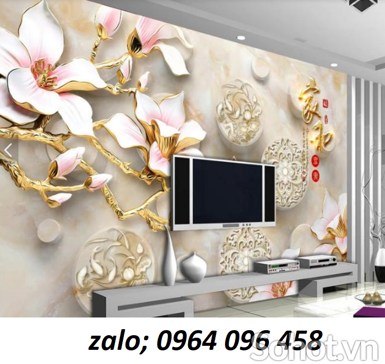 Gạch tranh trang trí giả ngọc 3d - OUY6