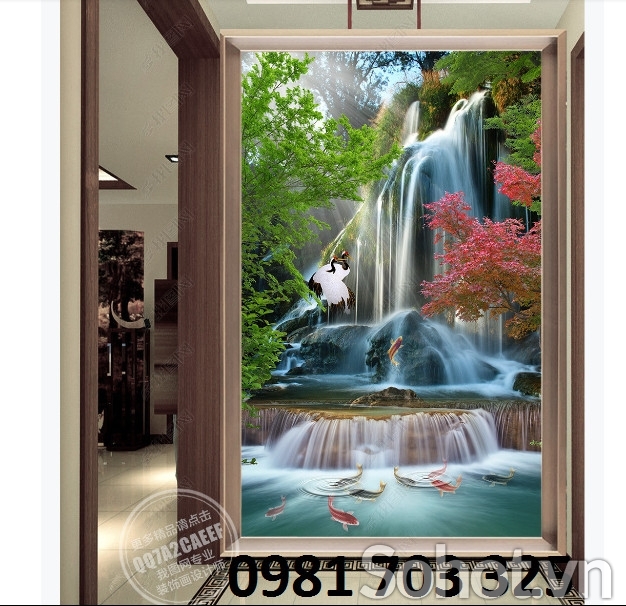 Tranh gạch phong cảnh khổ đứng