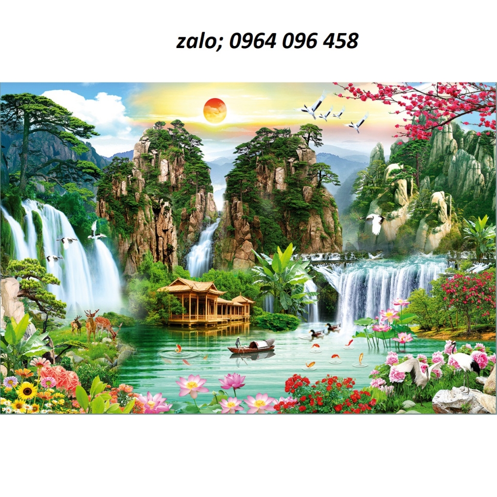 Gạch tranh 3d dán mộ - HDCC44