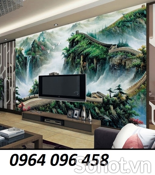 Tranh gạch 3d ốp tường vạn lý trường thành - VXCC4