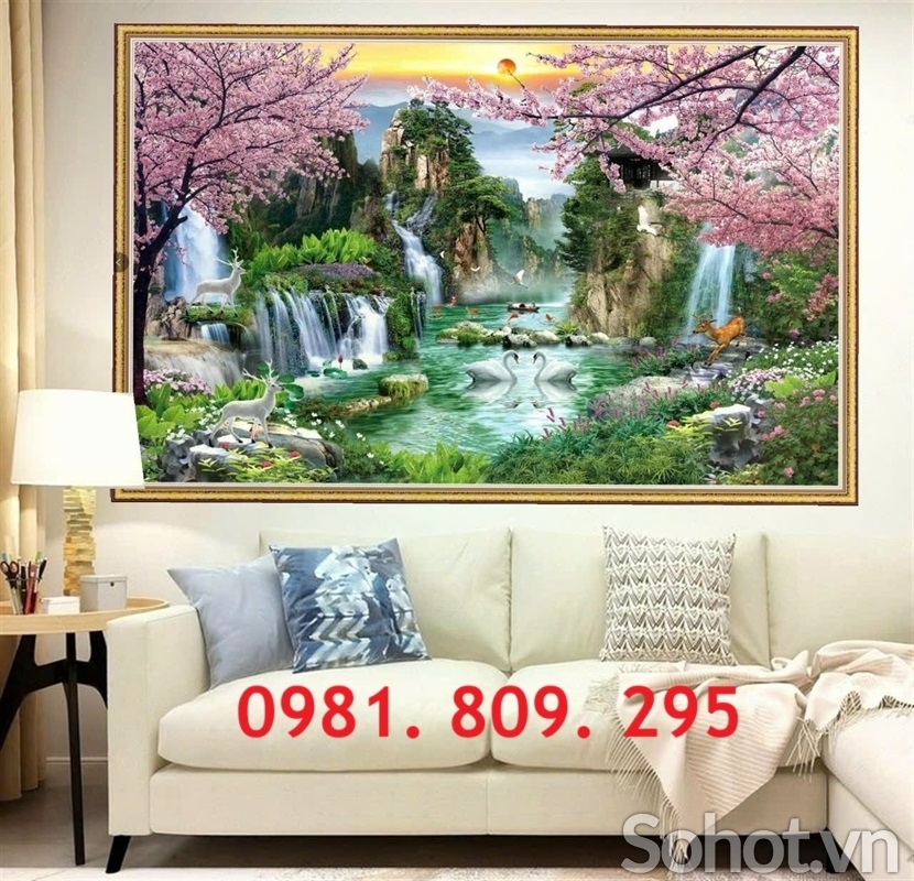 Tranh gạch 3d cảnh thiên nhiên - tranh gạch 3d