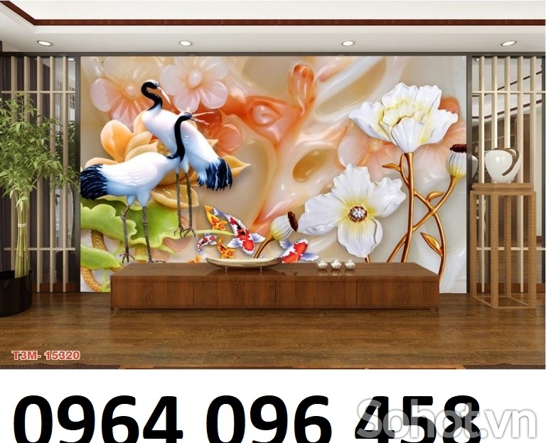 Tranh gạch men 3d hoa sứ ngọc - 943XN