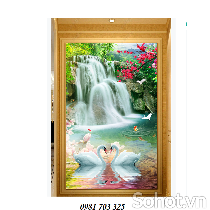 Tranh gạch men khổ đứng